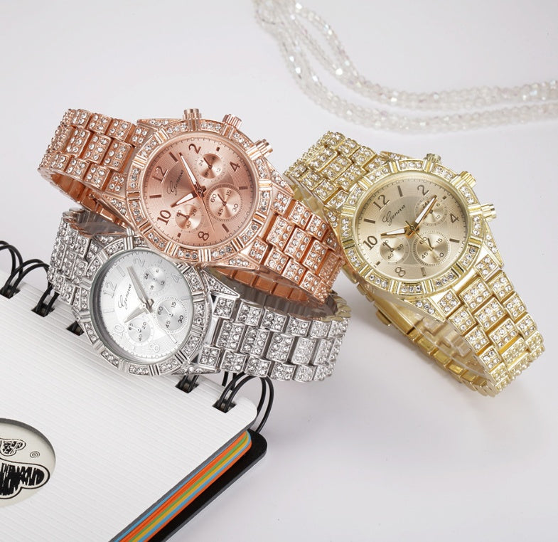 Geneva Crystal Dameshorloge | Luxe Quartz
