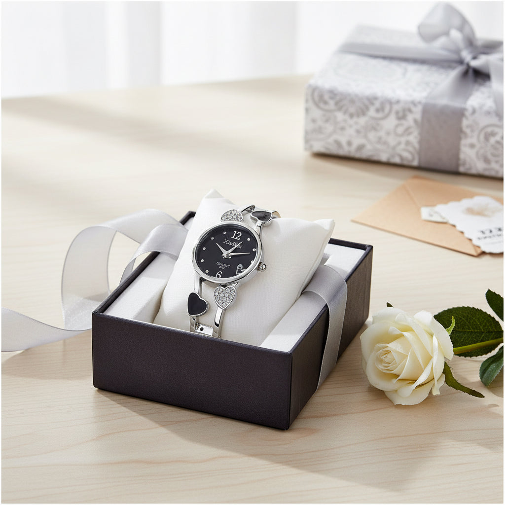 Diamanten Dameshorloges Set | Brits Design