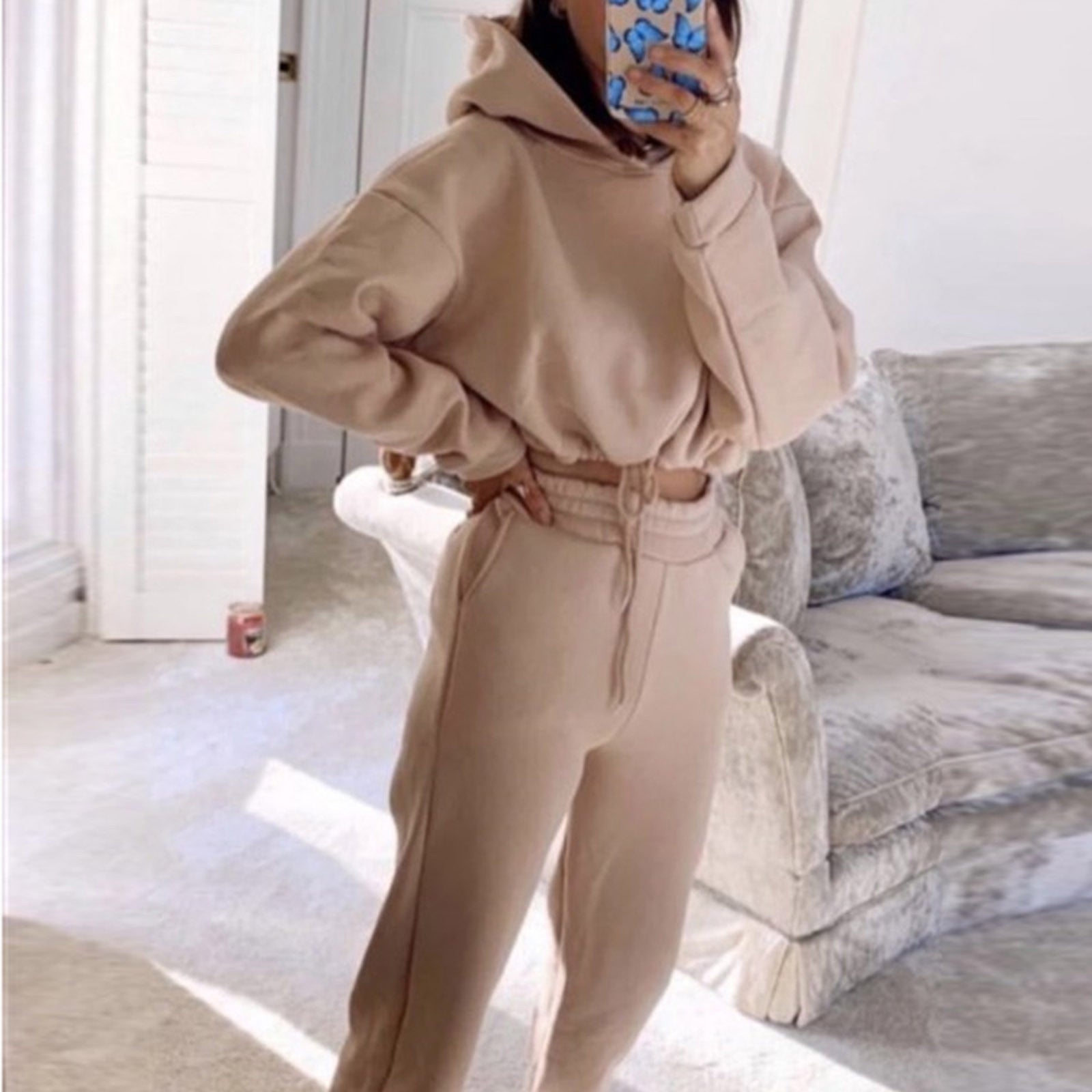 Dames Joggingpak 2-delig | Hoodie & Lange Broek | Meerdere Kleuren