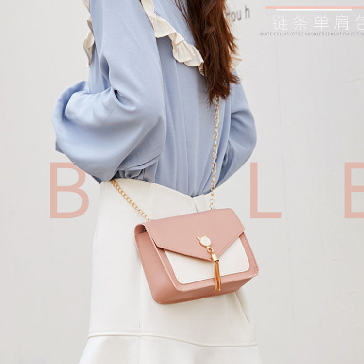 Schattige Kattentasje | Kwastjes & Ketting | Crossbody Tas