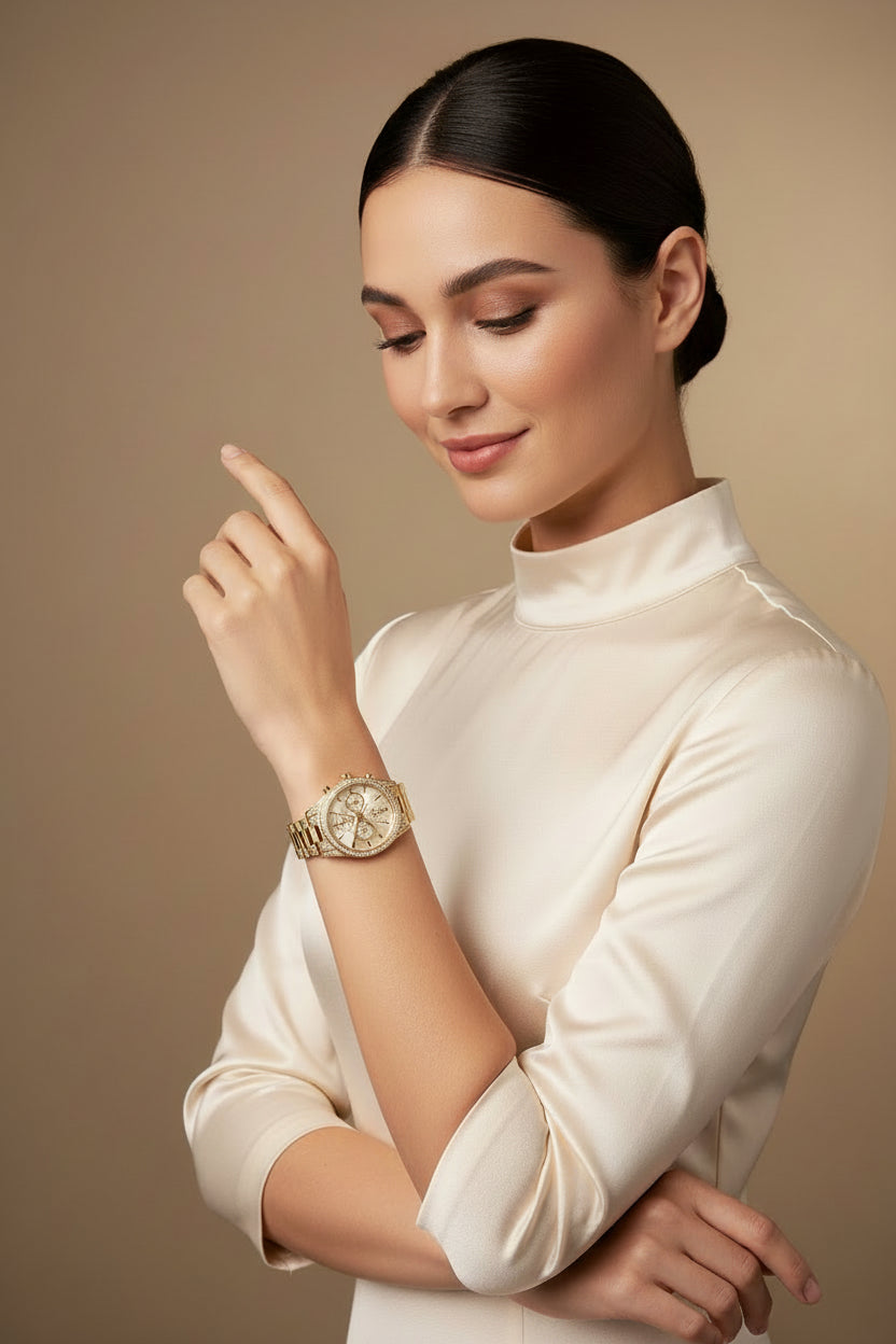 Geneva Crystal Dameshorloge | Luxe Quartz