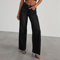 Wide Leg Dames Jeans | Hoge Taille & Zakken | 4 Kleuren
