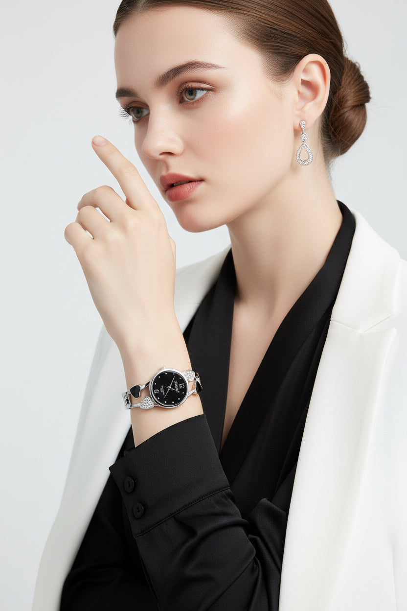 Diamanten Dameshorloges Set | Brits Design