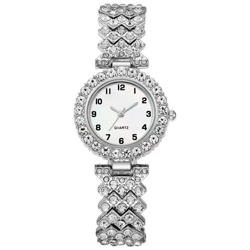 Luxe Dameshorloge & Armband Set | Quartz | Goud, Zilver & Rosé Goud