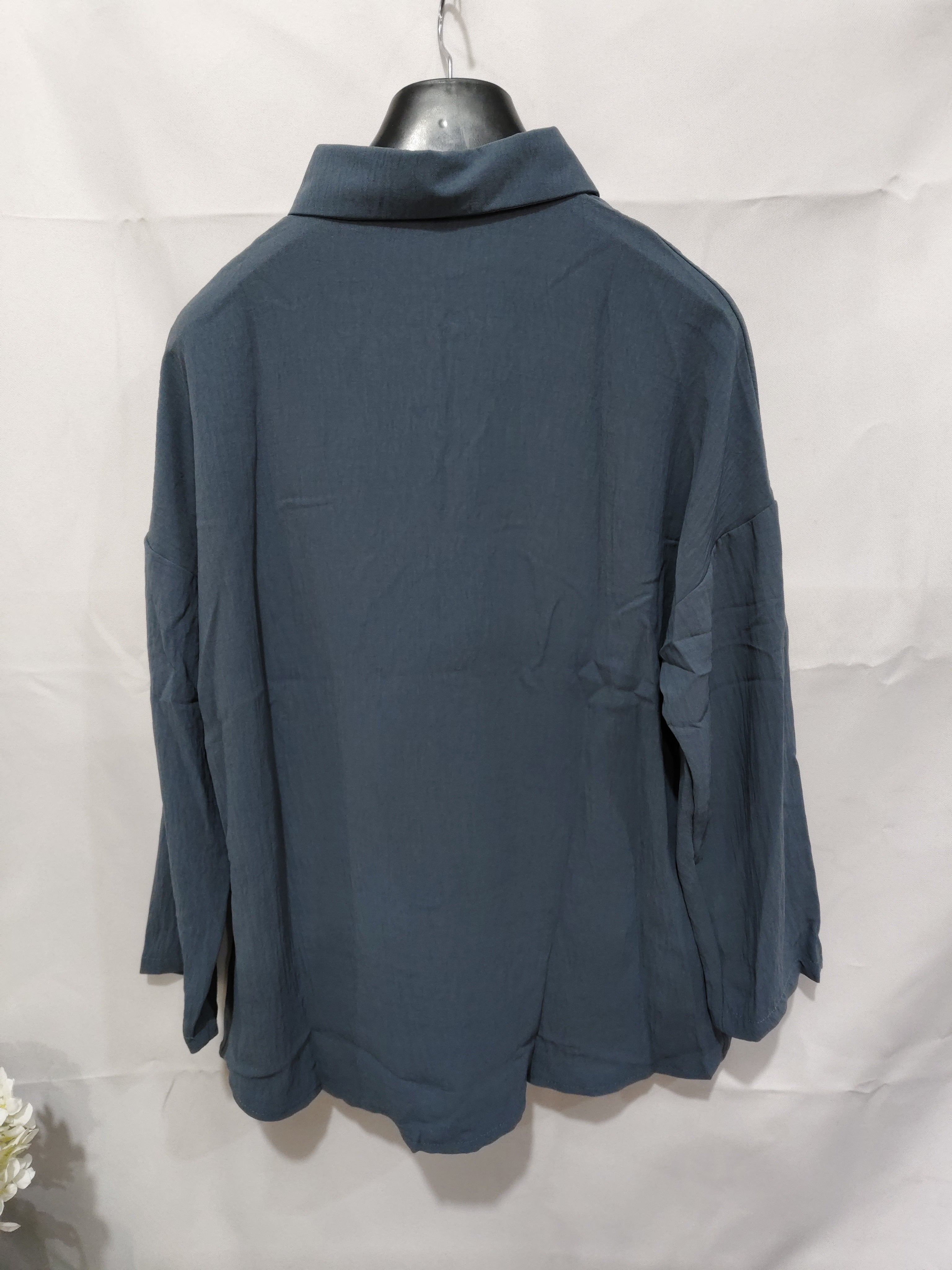 Damesblouse | Revers & Lange Mouwen | Geplooide Knoop Tops