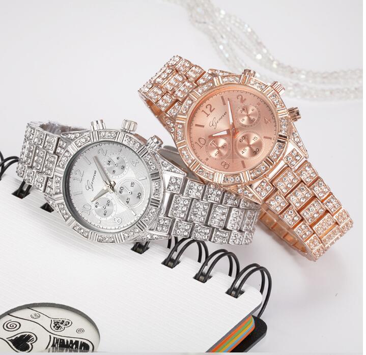 Geneva Crystal Dameshorloge | Luxe Quartz