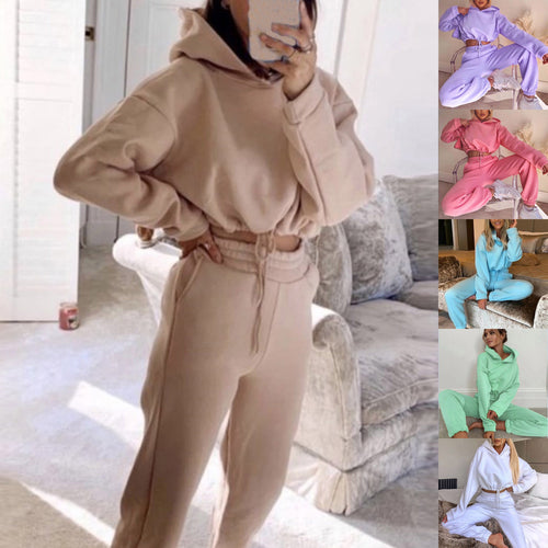 Dames Joggingpak 2-delig | Hoodie & Lange Broek | Meerdere Kleuren