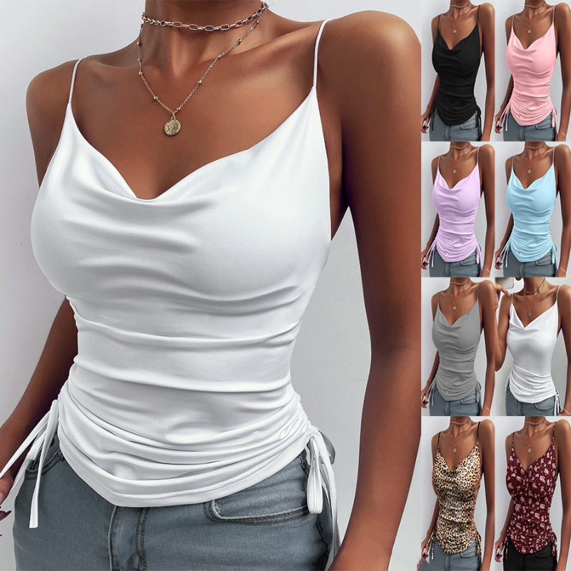 Spaghetti Strap Camisole Top | V-hals & Slim Fit | 8 Kleuren