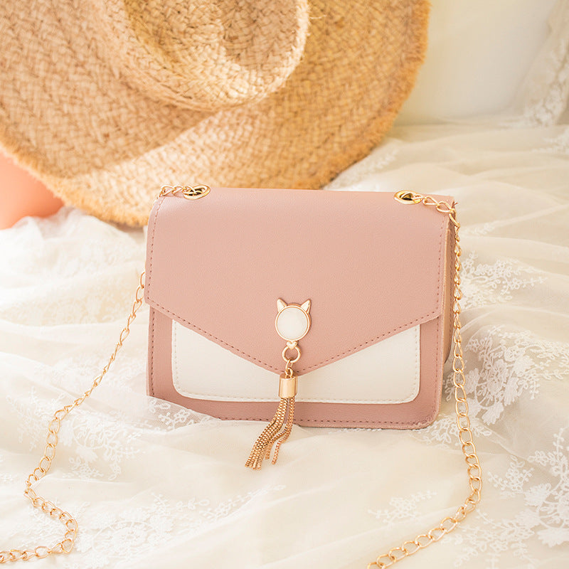 Schattige Kattentasje | Kwastjes & Ketting | Crossbody Tas