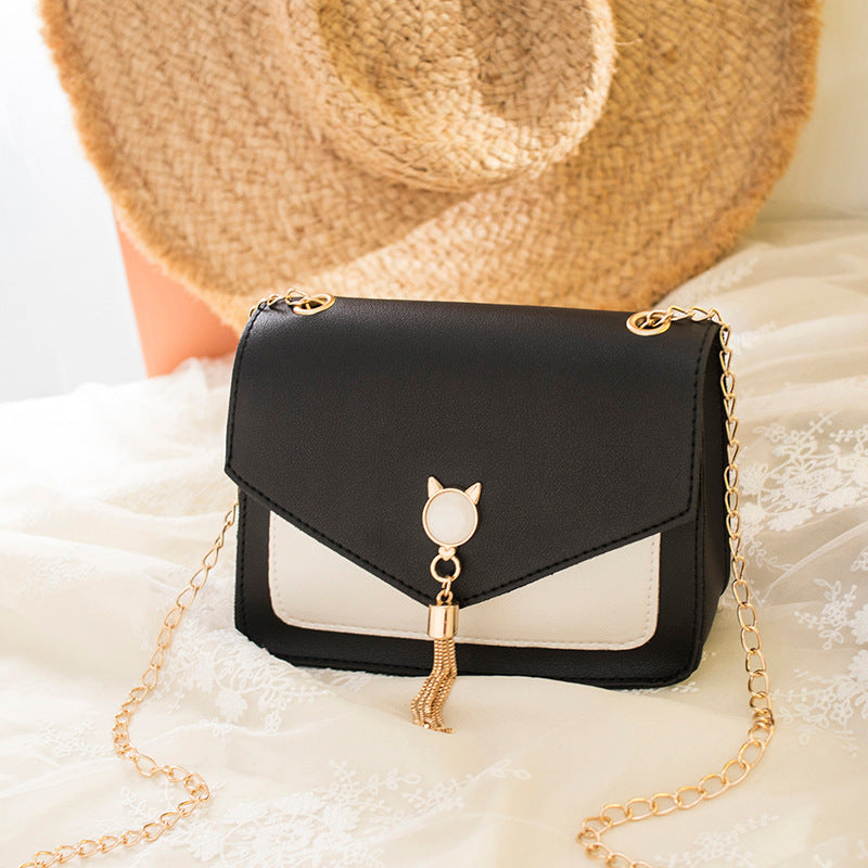 Schattige Kattentasje | Kwastjes & Ketting | Crossbody Tas