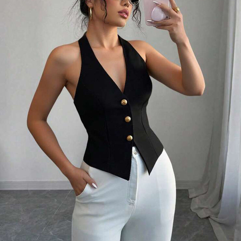 Rugvrije Haltervest | Strapless & Stijlvol | Dames Zomer Top
