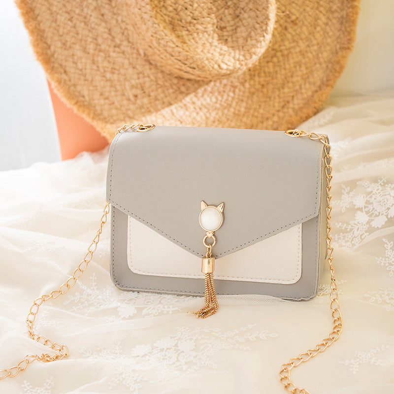 Schattige Kattentasje | Kwastjes & Ketting | Crossbody Tas