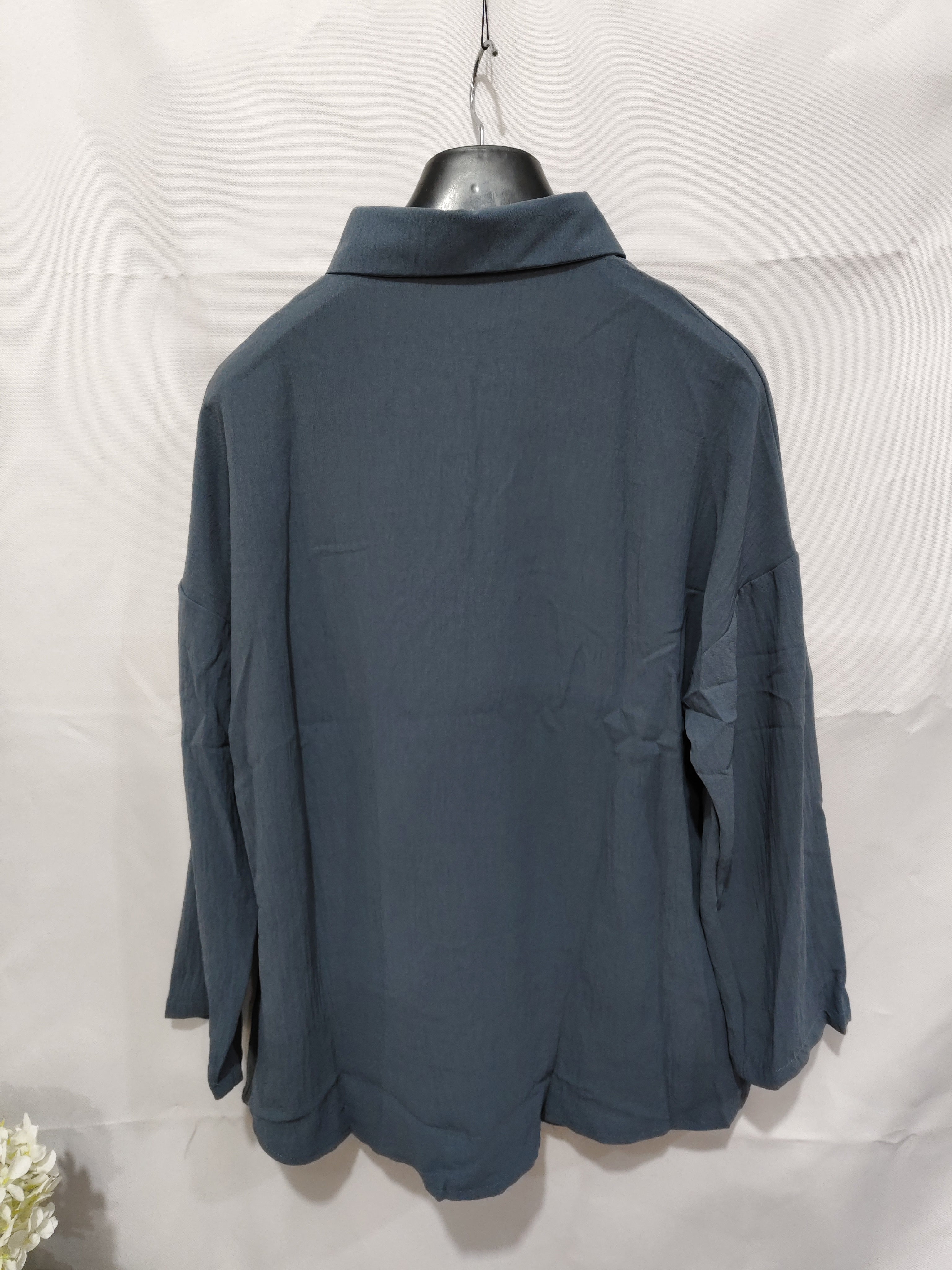 Damesblouse | Revers & Lange Mouwen | Geplooide Knoop Tops
