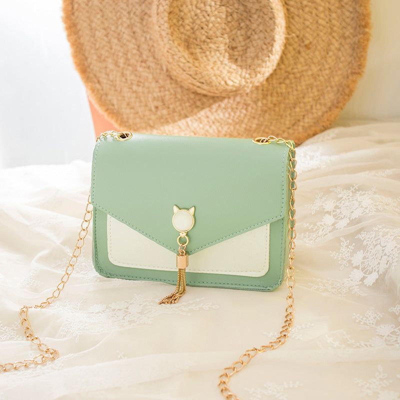 Schattige Kattentasje | Kwastjes & Ketting | Crossbody Tas